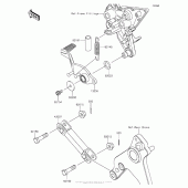 Схема узла: Педаль тормоза/torque Link для Kawasaki ZX1000 Ninja 1000 ABS