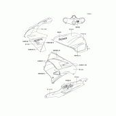 Схема вузла: Decals(green/violet)(zx900-e1) для Kawasaki ZX900 Ninja ZX-9R
