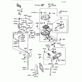 Схема узла: Воздушный фильтр для Kawasaki ZG1200 Voyager XII