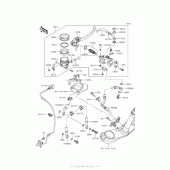 Схема узла: Передний тормозной цилиндр для Kawasaki ZX1400 Ninja ZX-14R