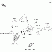 Схема вузла: Олійний охолоджувач для Kawasaki ZX636 Ninja ZX-6R ABS