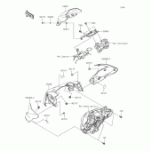 Схема узла: Обтекатель для Kawasaki ER650 Z650 ABS