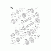 Схема узла: Трансмиссия для Kawasaki KLE500