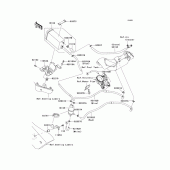 Схема узла: Fuel evaporative system(1/2)(ca) для Kawasaki ZX600 Ninja ZX-6R