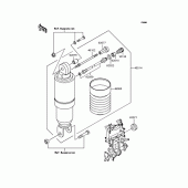 Схема вузла: Амортизатор задній (s; ZX900-A11) для Kawasaki ZX900 GPZ900R