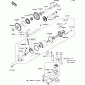 Схема узла: Starter motor для Kawasaki ZG1400 1400GTR ABS