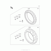 Схема вузла: Шини для Kawasaki ZX1400 Ninja ZX-14R ABS