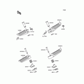 Схема вузла: Підніжки для Kawasaki ZR750 Zephyr