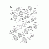 Схема вузла: Трансмісія для Kawasaki EJ650 W650