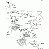 Схема узла: Клапанная крышка для Kawasaki VN1500 VN1500 Classic Tourer Fi