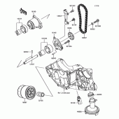 Схема вузла: Масляний насос для Kawasaki EX650 Ninja 650 ABS