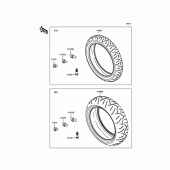 Схема узла: Шины для Kawasaki ZX636 Ninja ZX-6R