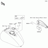 Схема узла: Информационные наклейки для Kawasaki VN2000 VN2000 Classic