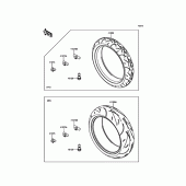 Схема вузла: Шини для Kawasaki ZR1000 Z1000 ABS