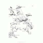 Схема вузла: Rear Fender(S) для Kawasaki ZX1000 Ninja ZX-10R