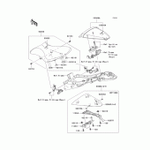 Схема узла: Сиденье (1/2) для Kawasaki ZX600 Ninja ZX-6R