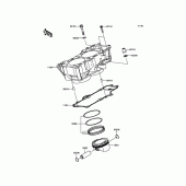 Схема вузла: Циліндр & Поршень для Kawasaki EN650 Vulcan S