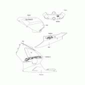 Схема вузла: Decals(red) для Kawasaki ZX1200 Ninja ZX-12R