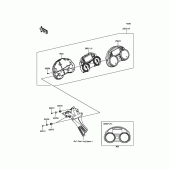 Схема вузла: Meter(s) до Kawasaki ZX1400 ZZR1400 ABS