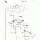 Схема узла: Заглушка сиденья (Опция) для Kawasaki ZX1000 Z1000SX
