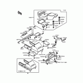 Схема вузла: Сидіння для Kawasaki ZX900 GPZ900R