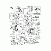 Схема узла: Радиатор для Kawasaki KLX250 KLX250