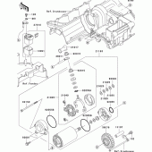 Схема вузла: Starter motor для Kawasaki ZR1200 ZRX1200