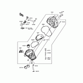 Схема узла: Воздушный фильтр для Kawasaki EN650 Vulcan S