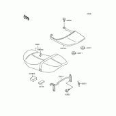 Схема вузла: Сидіння (ZR400C-021196) для Kawasaki ZR400 Zephyr