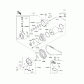 Схема вузла: Starter motor для Kawasaki EX500 GPZ500S