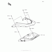 Схема вузла: Side Covers для Kawasaki ZX1000 Ninja 1000 ABS