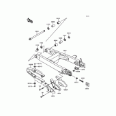 Схема вузла: Задній важіль (маятник) для Kawasaki KX85 KX85
