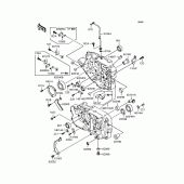 Схема вузла: Картер двигуна для Kawasaki BJ250 Estrella Custom