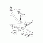 Схема вузла: Глушник для Kawasaki BJ250