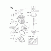 Схема вузла: Комплектуючі карбюратора для Kawasaki ZX600 ZZ-R600