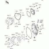 Схема вузла: Engine cover(s) для Kawasaki ZR750 Z750