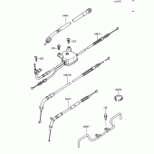 Схема узла: Тросики для Kawasaki ZG1200 Voyager XII