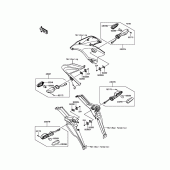 Схема узла: Поворотники для Kawasaki KLE650 Versys 650