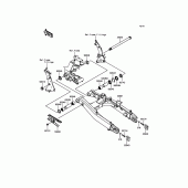 Схема вузла: Задній важіль (Маятник) для Kawasaki EN650 Vulcan S