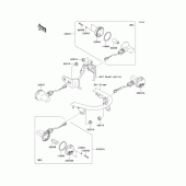 Схема вузла: Поворотники для Kawasaki BJ250 250TR