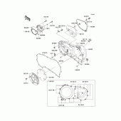 Схема вузла: Right engine cover(s) для Kawasaki VN1500 Vulcan 1500 Classic FI