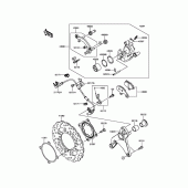 Схема узла: Задний тормоз для Kawasaki ZX1000 Z1000SX