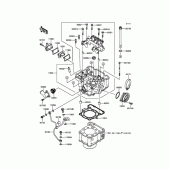 Схема вузла: Головка циліндра для Kawasaki KLX250 KLX250