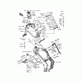 Схема вузла: Паливний бак для Kawasaki ZR1000 Z1000 ABS