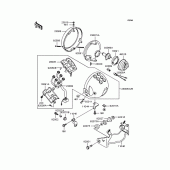 Схема вузла: Фара для Kawasaki EL250 Eliminator 250LX