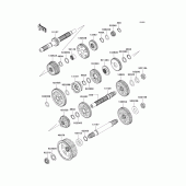 Схема вузла: Трансмісія для Kawasaki VN2000 Vulcan 2000 Classic LT