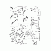 Схема вузла: Замок запалювання для Kawasaki BJ250 Estrella Custom