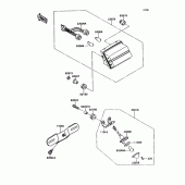 Схема узла: Taillight(s) для Kawasaki ZX750 Ninja ZX-7