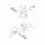 Схема вузла: Рульовий важіль для Kawasaki KLX125 KLX125