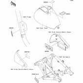 Схема вузла: Інформаційні наклейки для Kawasaki VN800 Vulcan 800 Drifter